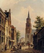 unknow artist European city landscape, street landsacpe, construction, frontstore, building and architecture. 303 Germany oil painting artist